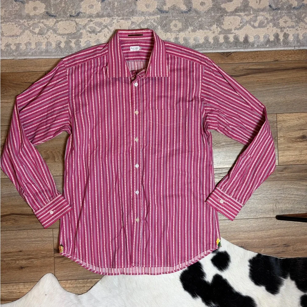 Paul Smith long sleeve 100% cotton Button Down Western Rodeo Dress Shirt - Picture 4 of 11